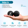 Peanut Massage Ball, Double Lacrosse Ball - Black
