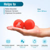 Peanut Massage Ball, Double Lacrosse Ball - Red
