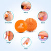 Lacrosse & Hard Spiky Massage Ball Set - Orange