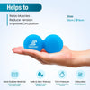Peanut Massage Ball, Double Lacrosse Ball - Blue