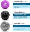 Massage Balls (Set of 3) - Purple