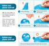 Soft Pilates Ball, 23cm Mini Gym Exercise Ball - Sky Blue