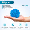 Lacrosse & Hard Spiky Massage Ball Set - Blue