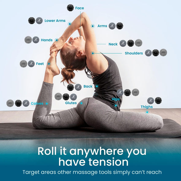 Massage Balls (Set of 3) - Grey