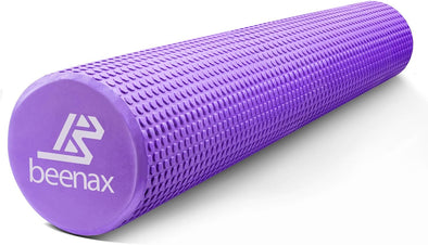 Foam Roller 90cm, Lightweight Muscle Roller - Purple – Beenax