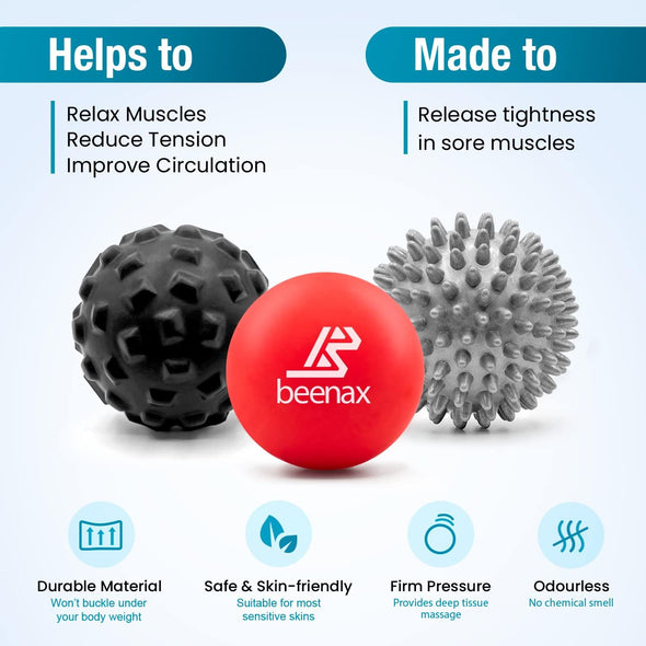 Massage Balls (Set of 3) - Red