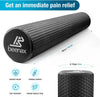 Foam Roller 90cm, Lightweight Muscle Roller - Black