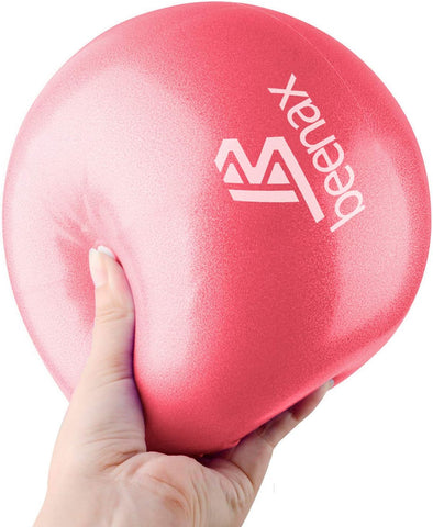 Soft Pilates Ball, 23cm Mini Gym Exercise Ball - Coral Pink