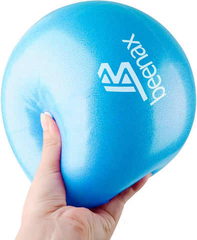 Soft Pilates Ball, 23cm Mini Gym Exercise Ball - Sky Blue