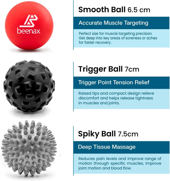 Massage Balls (Set of 3) - Red