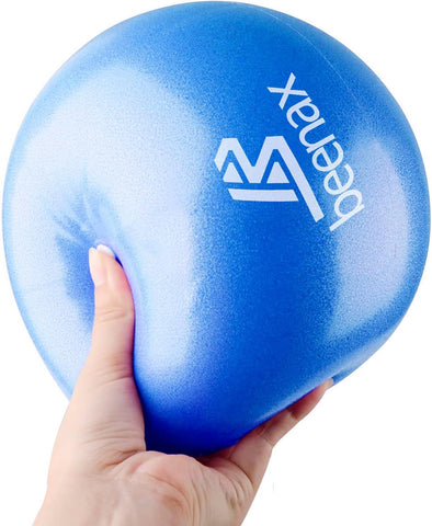 Soft Pilates Ball, 23cm Mini Gym Exercise Ball - Blue