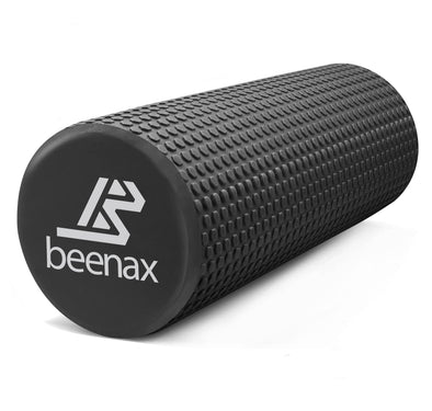 Foam Roller 44cm, Lightweight Muscle Roller - Black