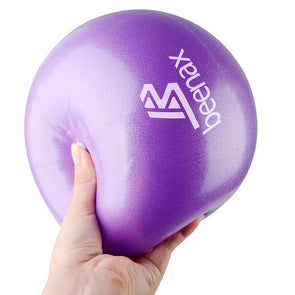 Soft Pilates Ball, 23cm Mini Gym Exercise Ball - Purple